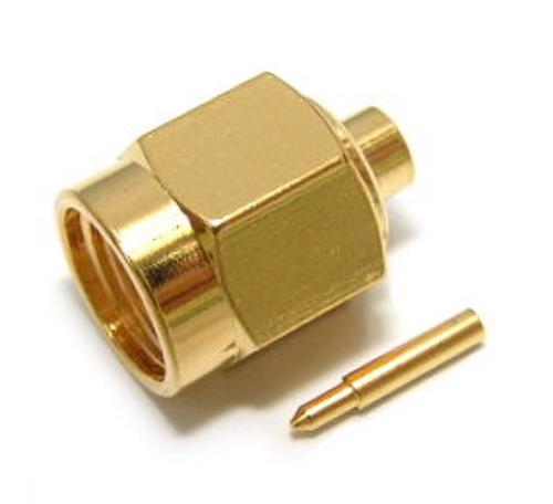 SMA Plug Crimp RG405 Gold